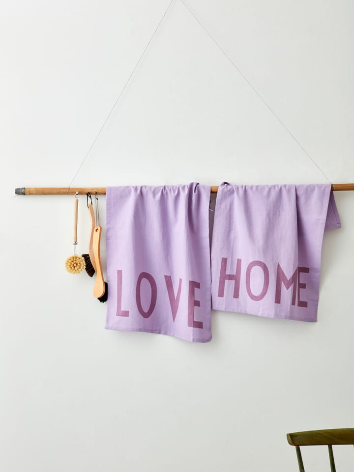 Design Letters kitchen towel favourite 2 pieces, Love-home-lavender Design Letters