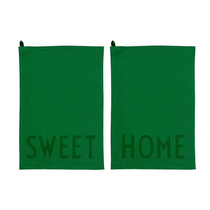 Design Letters kitchen towel favourite 2 pieces, Sweet-home-green Design Letters