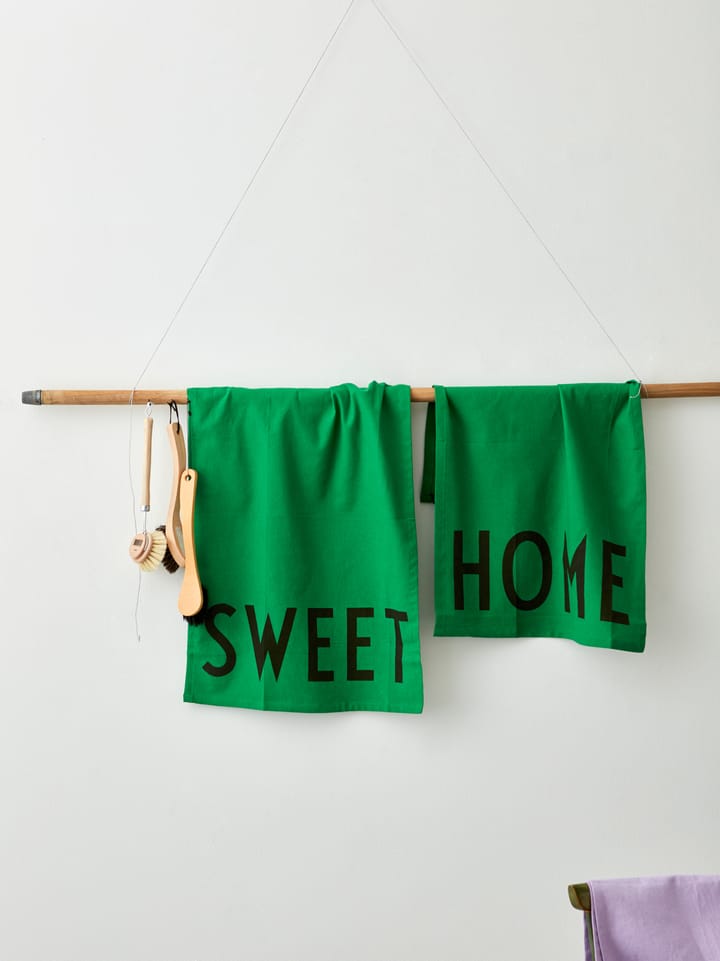 Design Letters kitchen towel favourite 2 pieces, Sweet-home-green Design Letters