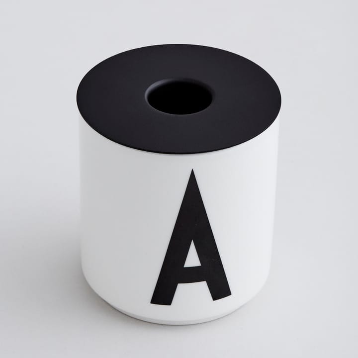 Design Letters lightholder to cup, Black Design Letters