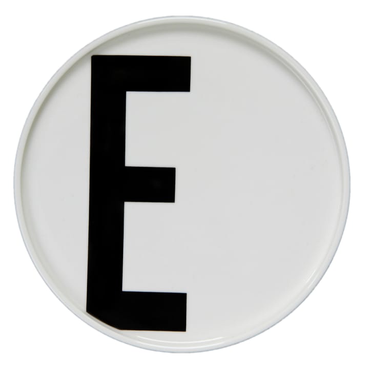 Design Letters plate, E Design Letters