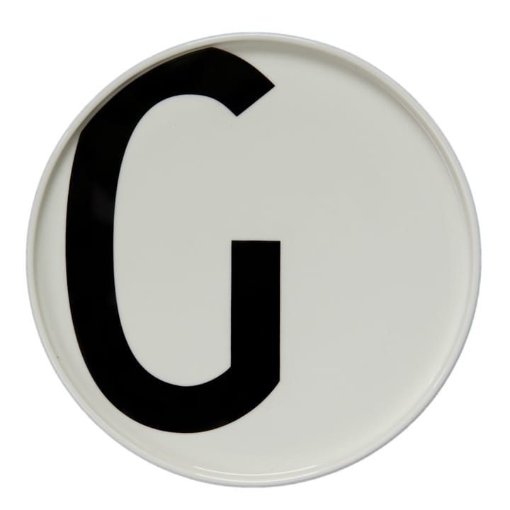 Design Letters plate, G Design Letters