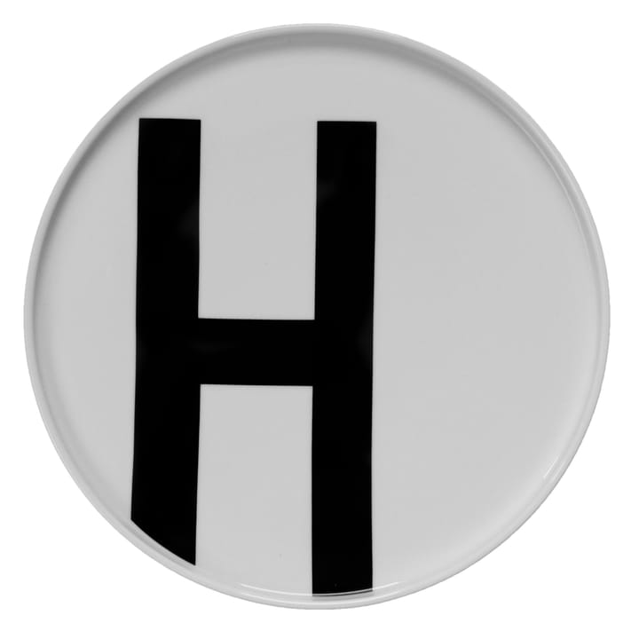 Design Letters plate, H Design Letters