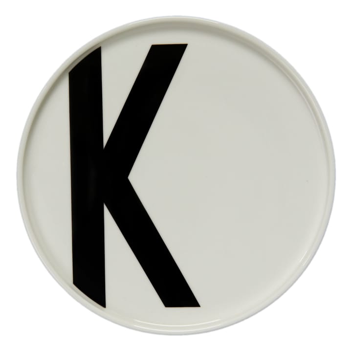 Design Letters plate, K Design Letters