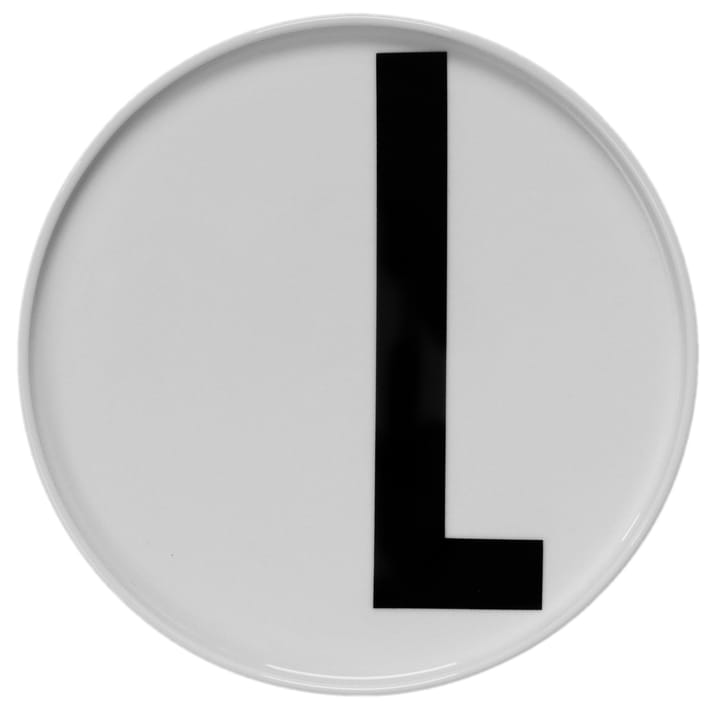 Design Letters plate, L Design Letters