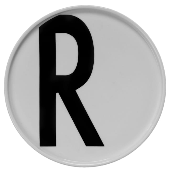 Design Letters plate, R Design Letters