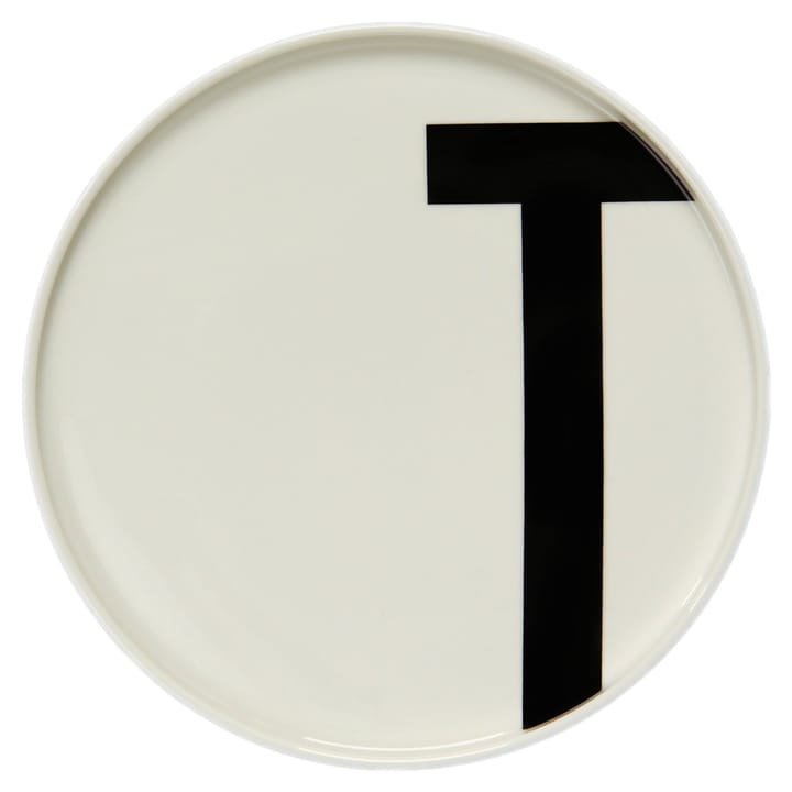 Design Letters plate, T Design Letters