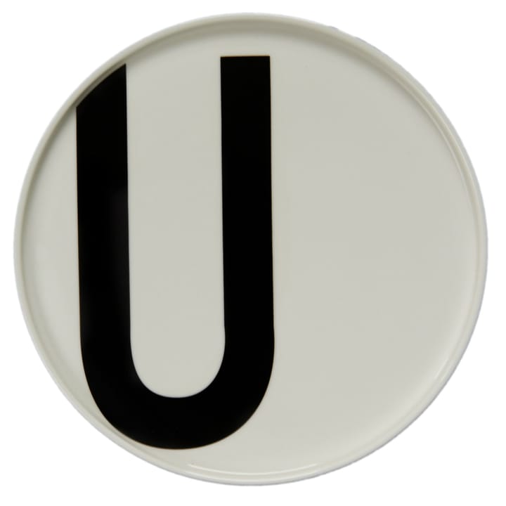 Design Letters plate, U Design Letters