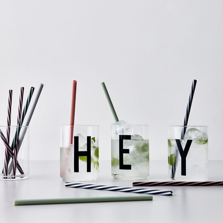 Design Letters straw 10-pack, multi Design Letters