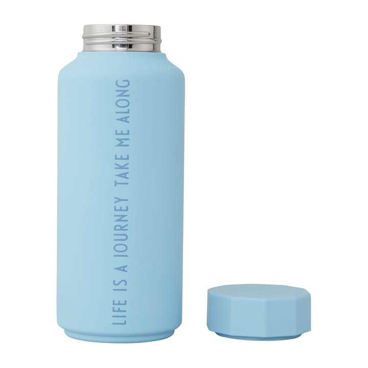 Design Letters thermal flask special edition, Light blue-life Design Letters