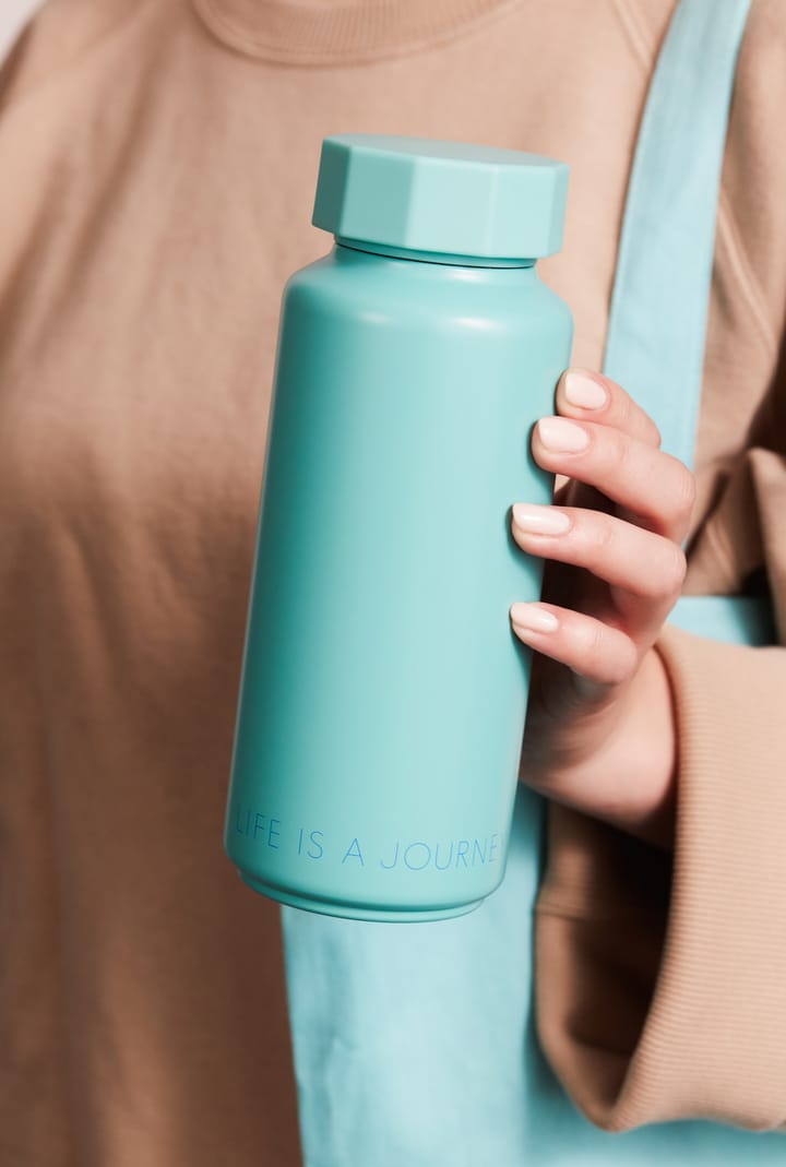 Design Letters thermal flask special edition, Turquoise Design Letters