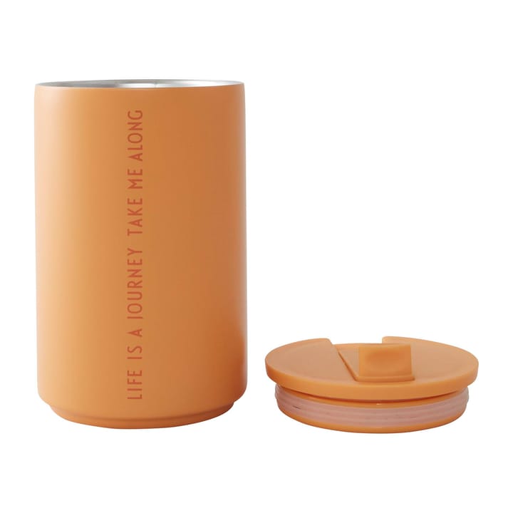 Design Letters thermal mug, Life-orange Design Letters