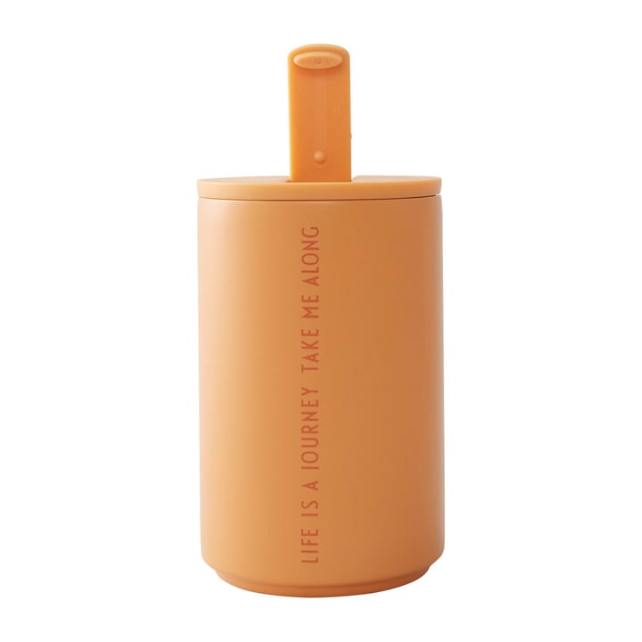 Design Letters thermal mug, Life-orange Design Letters