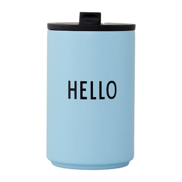 Design Letters thermal mug - Light blue-hello - Design Letters