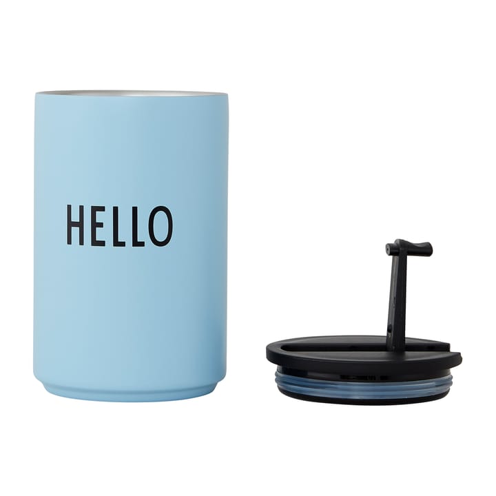 Design Letters thermal mug, Light blue-hello Design Letters