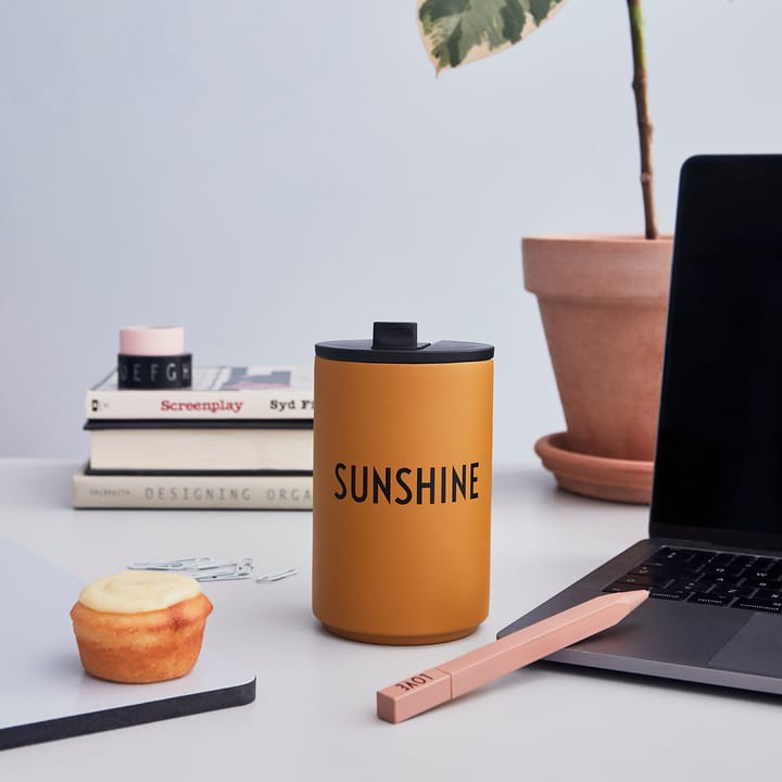 Design Letters thermal mug, sunshine Design Letters