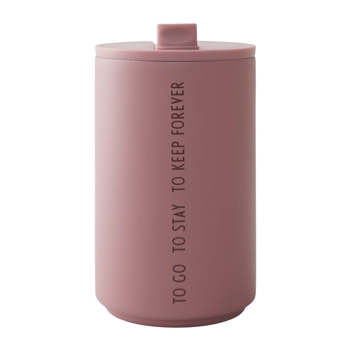 Design Letters thermal mug - To Go (ash rose) - Design Letters