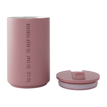 Design Letters thermal mug - To Go (ash rose) - Design Letters