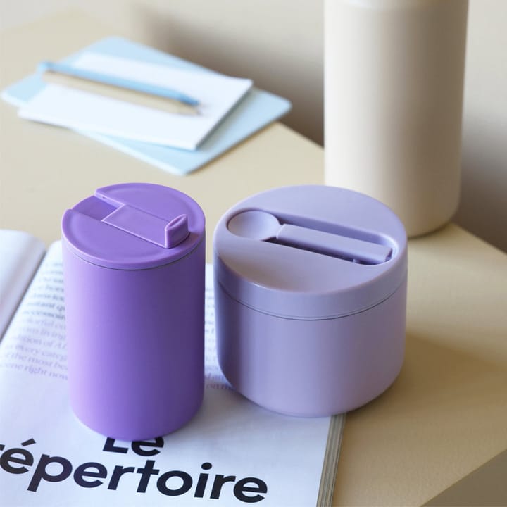 Design Letters thermos-box small, Lavender Design Letters