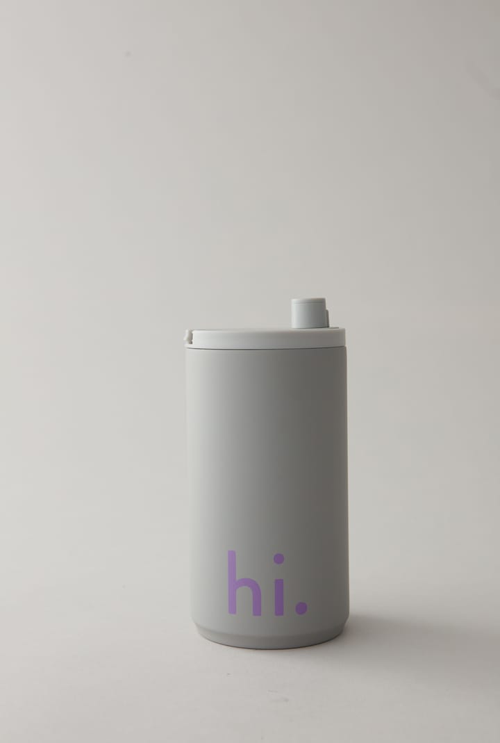 Design Letters travel mug 35 cl, Hi-cool grey Design Letters