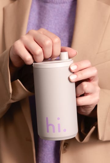 Design Letters travel mug 35 cl - Hi-cool grey - Design Letters