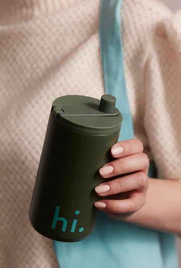 Design Letters travel mug 35 cl - Hi-myrtle green - Design Letters