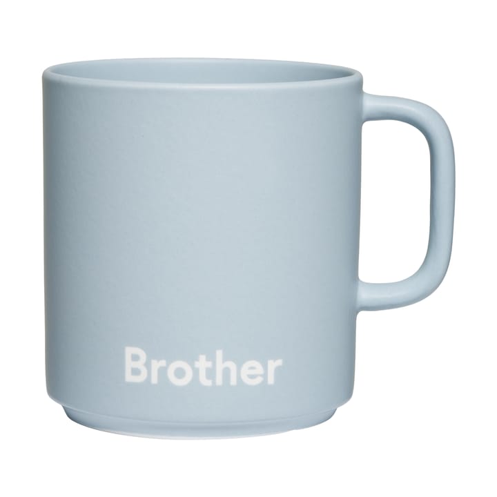 Design Letters VIP favourite cup with handle 25 cl, Brother-light blue Design Letters