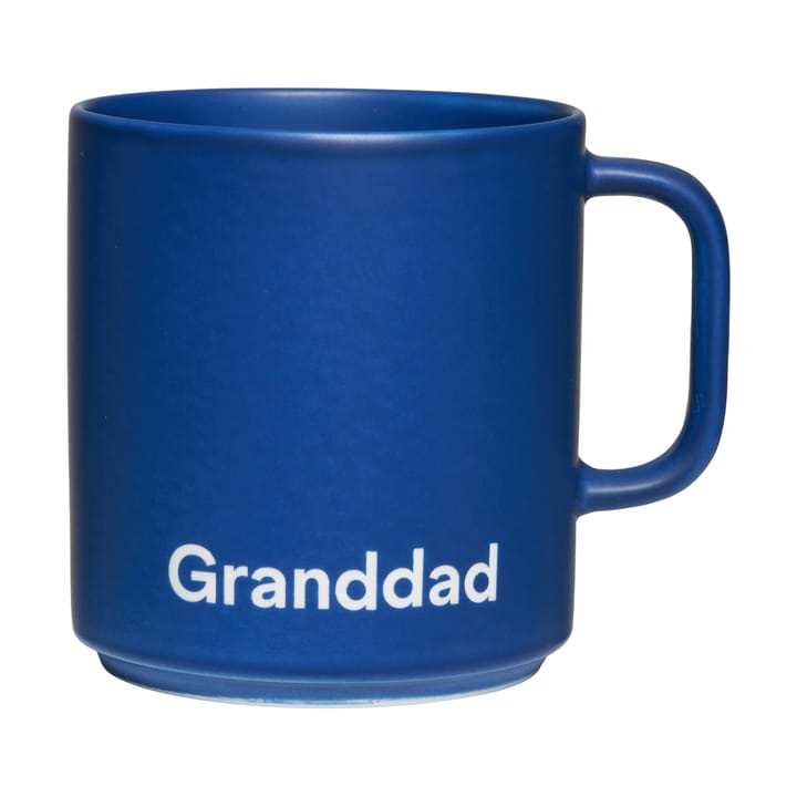 Design Letters VIP favourite cup with handle 25 cl, Granddad-midnight blue Design Letters