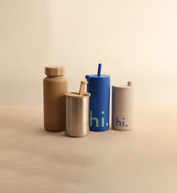 Travel Life thermos with straw 50 cl - Hi-cobalt blue - Design Letters