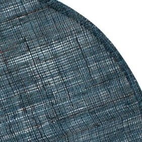 Dixie linen placemat round - dark blue - Dixie