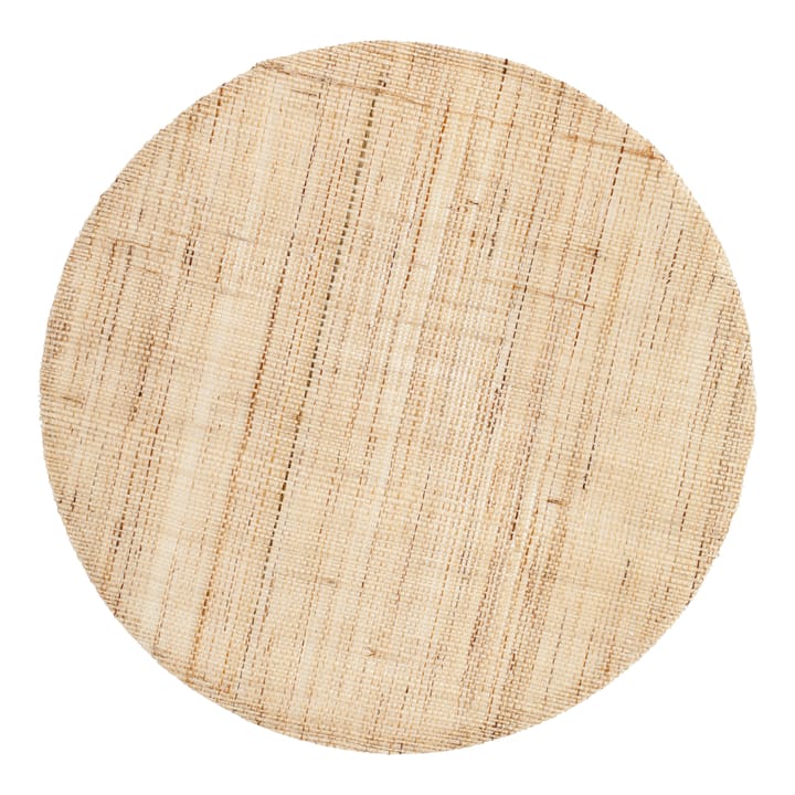 Dixie linen placemat round, Natural Dixie