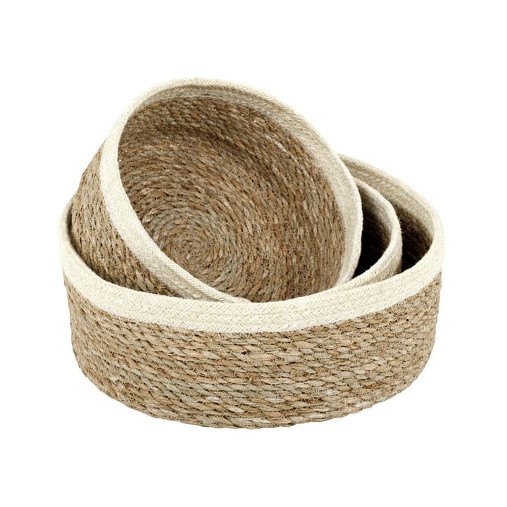 Emil bread basket 3-pack, nature-white Dixie