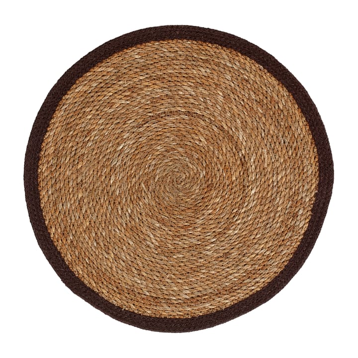 Emil round placemat, Natural-brown Dixie