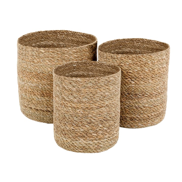 Emil storage basket 3-pack small, nature Dixie