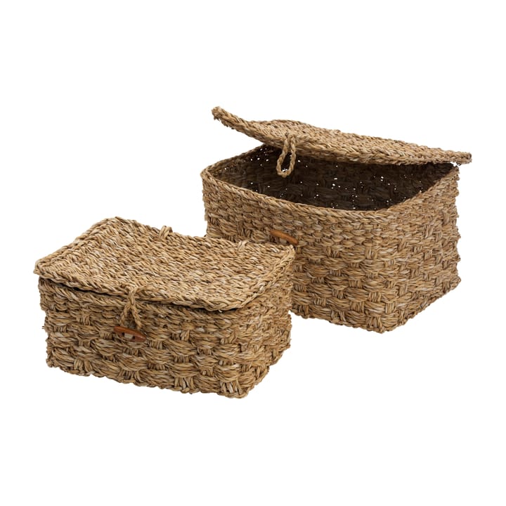 Esther storage basket 2-pack, Natural Dixie