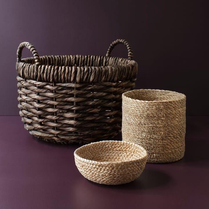 Flätad bread basket 3-pack, natural Dixie