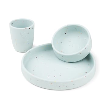 Confetti children's dinnerware set 3 pieces - Blue - Done by deer