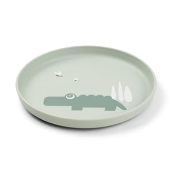 Croco foodie children's plate Ø20 cm - Green - Done by deer