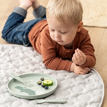 Croco foodie children's plate Ø20 cm - Green - Done by deer