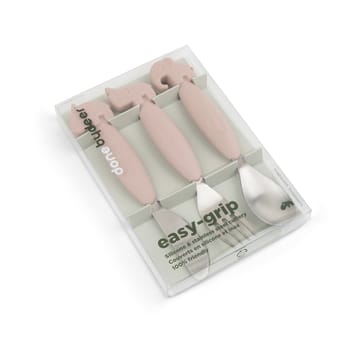 Deer Friends Easy-grip cutlery set 3 pieces - Powder - Done by deer