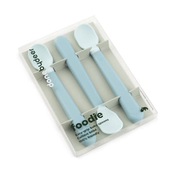 Easy-grip foodie spoon 3-pack - Blue - Done by deer