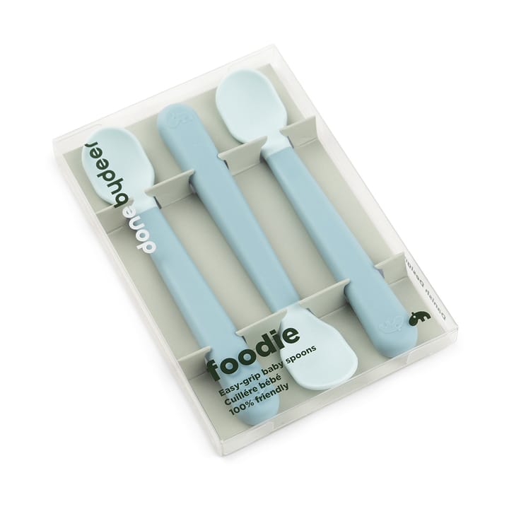 Easy-grip foodie spoon 3-pack, Blue Done by deer