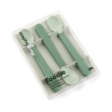 Easy-grip foodie spoon 3-pack - Green - Done by deer