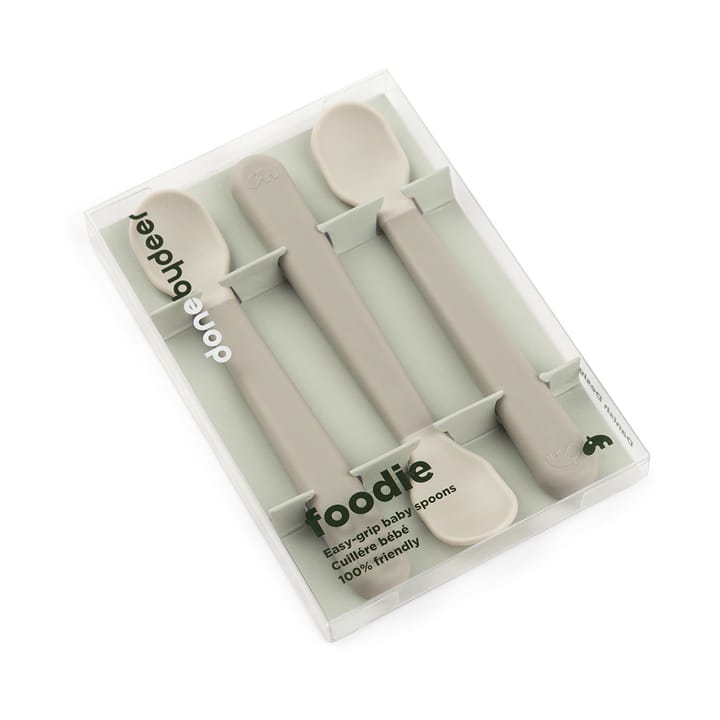 Easy-grip foodie spoon 3-pack, Sand Done by deer