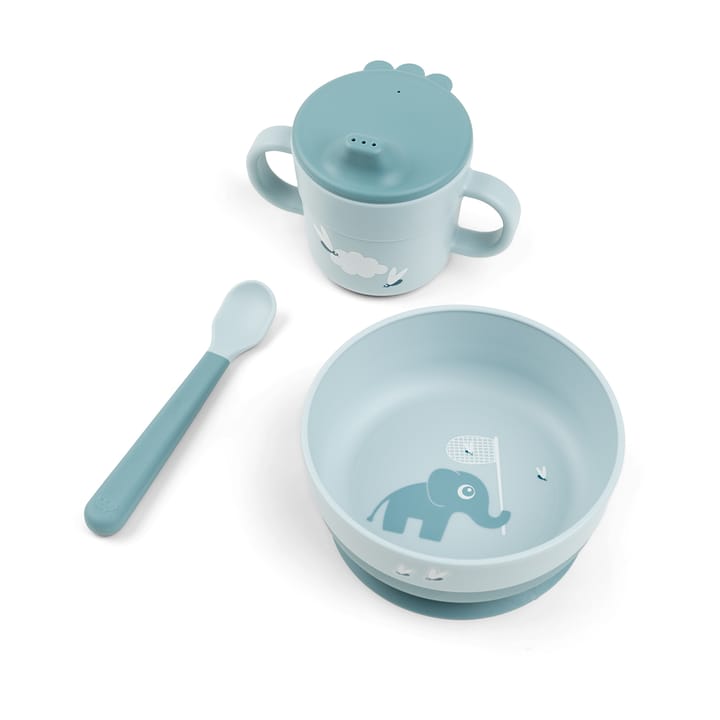 Elphee Foodie First Meal Set 3 Pieces - Blue - Done by deer