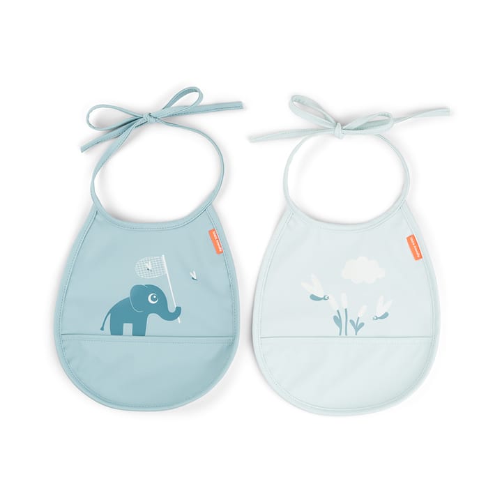 Elphee Tiny bib 2-pack, Blue Done by deer