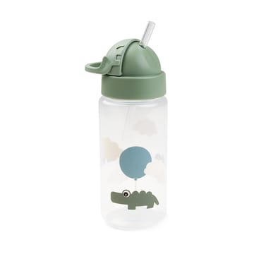 Happy Clouds bottle with straw - Green - Done by deer