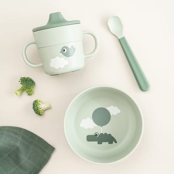 Happy Clouds foodie first meal set 3 pieces - Green - Done by deer