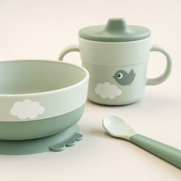 Happy Clouds foodie first meal set 3 pieces - Green - Done by deer