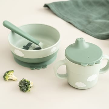 Happy Clouds foodie first meal set 3 pieces - Green - Done by deer